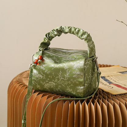 李記 | 原創手工真皮 | 刺繡風い復古優雅で枕頭包zs5561號