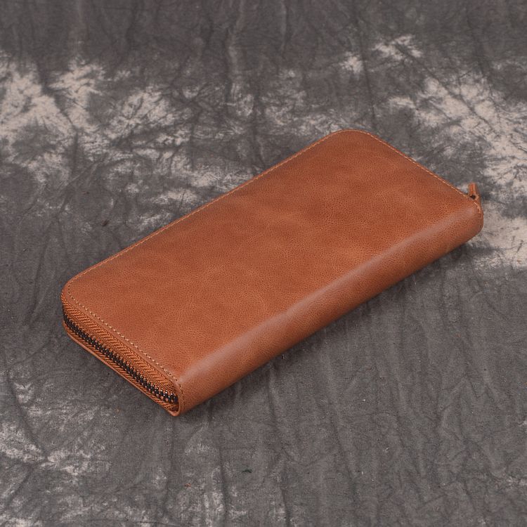 李記 | 原創真皮手工 | 仿古長錢夾 3315-1