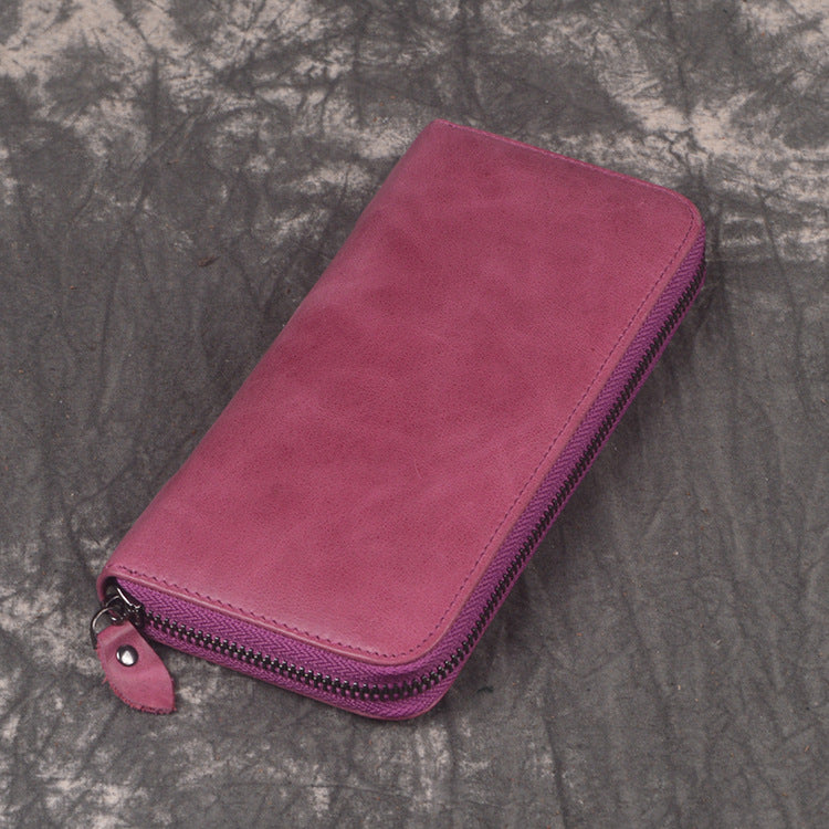 李記 | 原創真皮手工 | 仿古長錢夾 3315-1