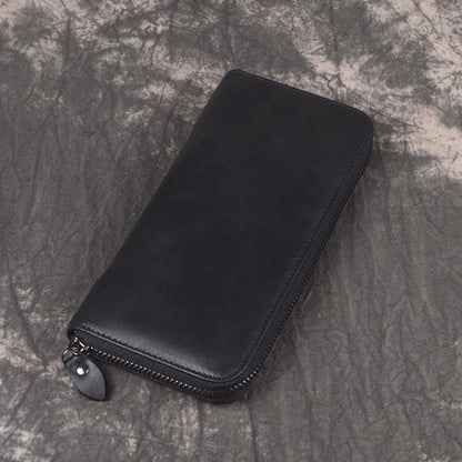 李記 | 原創真皮手工 | 仿古長錢夾 3315-1