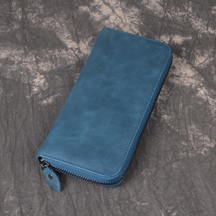 李記 | 原創真皮手工 | 仿古長錢夾 3315-1