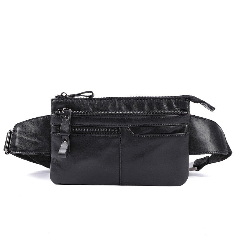 台灣李記皮具 頭層牛皮 戶外騎行 單肩包 多功能真皮腰包 李記皮革 李記皮具 李記手工真皮 李記原創手工真皮 李記皮件