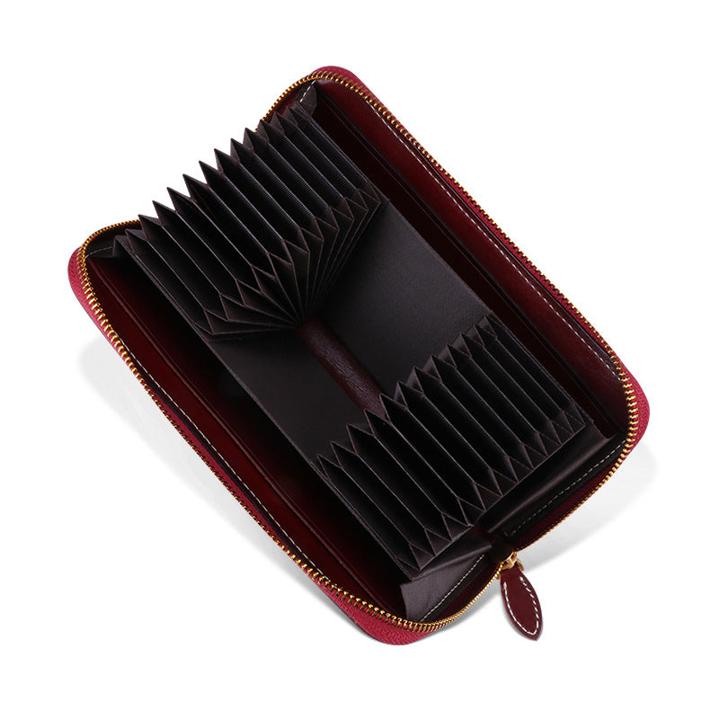 Li Ji | Original handmade genuine leather | Vegetable tanned leather retro long wallet No. 9378