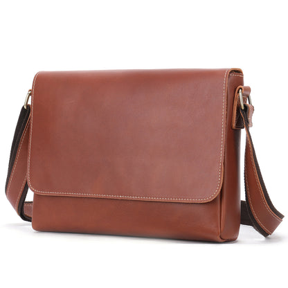 李記 | 原創真皮手工 | 基礎復古old school郵差包 6011號