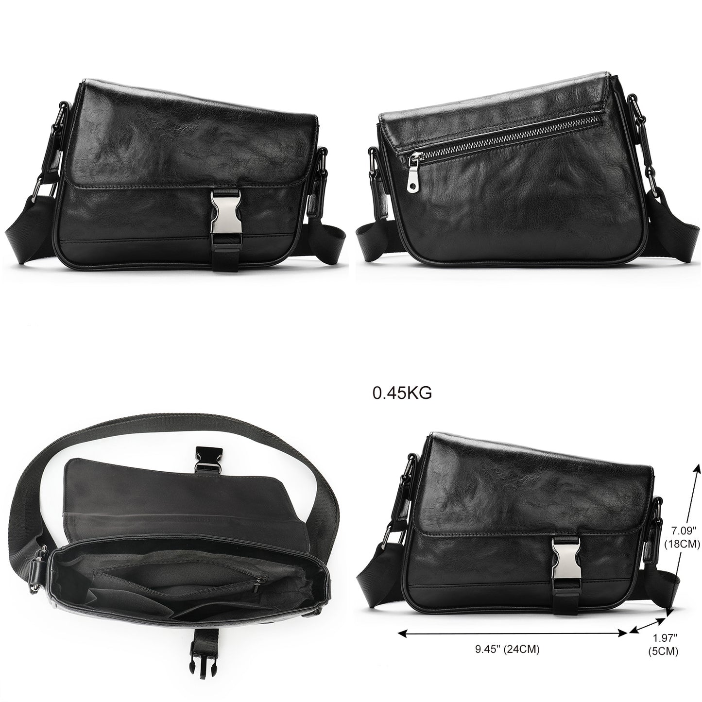 Li Ji | Original handmade | First-layer cowhide hand-scratch pattern genuine leather multifunctional bag No. 6068 